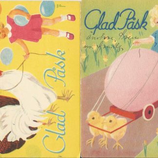 2 oude paaskaartjes - ill. wp