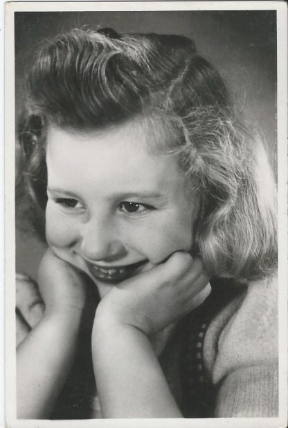 Lachend meisje  -  fotokaart