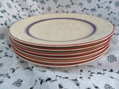 Zes gebaksbordjes - Pearl Pottery - Afbeelding 3