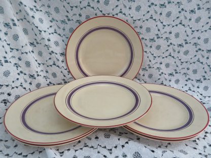 Zes gebaksbordjes - Pearl Pottery