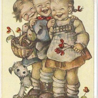 Drie lachende kinderen  -  Hummel
