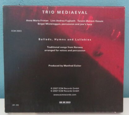 Folk Songs  -  Trio Mediaeval - Afbeelding 3