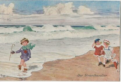 Aan het  strand  -  ill. HSB