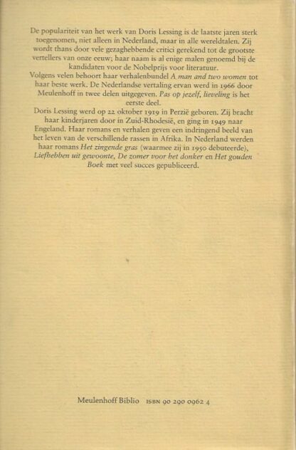 Pas op jezelf lieveling  -  Doris Lessing - Afbeelding 2