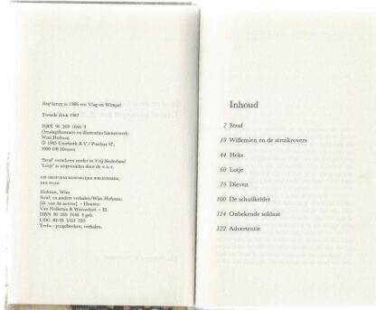 Straf en andere verhalen  -  Wim Hofman - Afbeelding 2