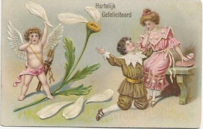 Knieval voor de dame  - cupido
