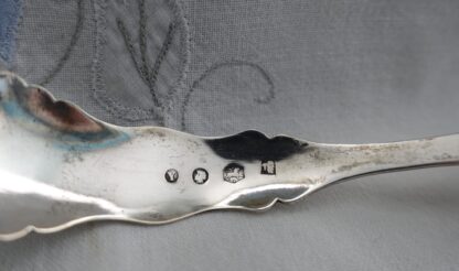 Biedermeier lepel en vorkje - zilver - Afbeelding 3