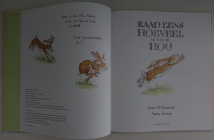 Raad eens hoeveel ik van je hou - Sam Mc.Bratney - Afbeelding 2