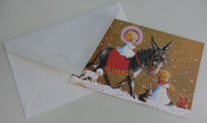 Engeltjes met ezel, lammetje en konijn - Afbeelding 4