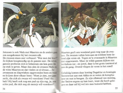 Het gevecht met de wilde zwanen  -  Niels Holgersson - Afbeelding 5