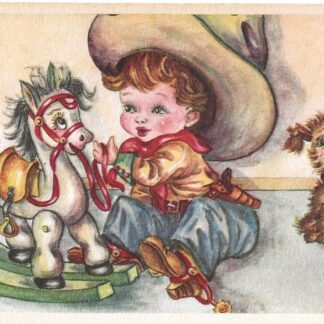 Cowboy met z'n hobbelpaard  -  ill. GM
