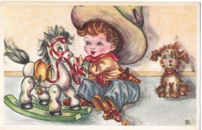 Cowboy met z'n hobbelpaard  -  ill. GM