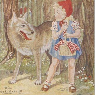 Roodkapje en de wolf in het bos  -  ill. Rie Reinderhoff