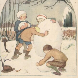 Kinderen maken een sneeuwpop  -  ill. A. Bergman -Rolandus
