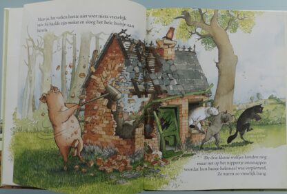 Drie kleine wolfjes en het vreselijk valse varken  -  Eugene Trivizas - Afbeelding 4