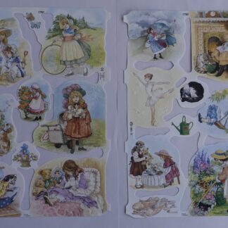 Poezieplaatjes spelende meisjes - Tessa Hamilton