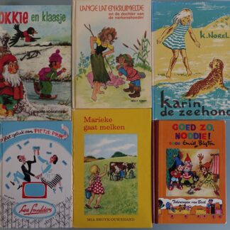 Zes oude kinderboeken uit de 60-70's