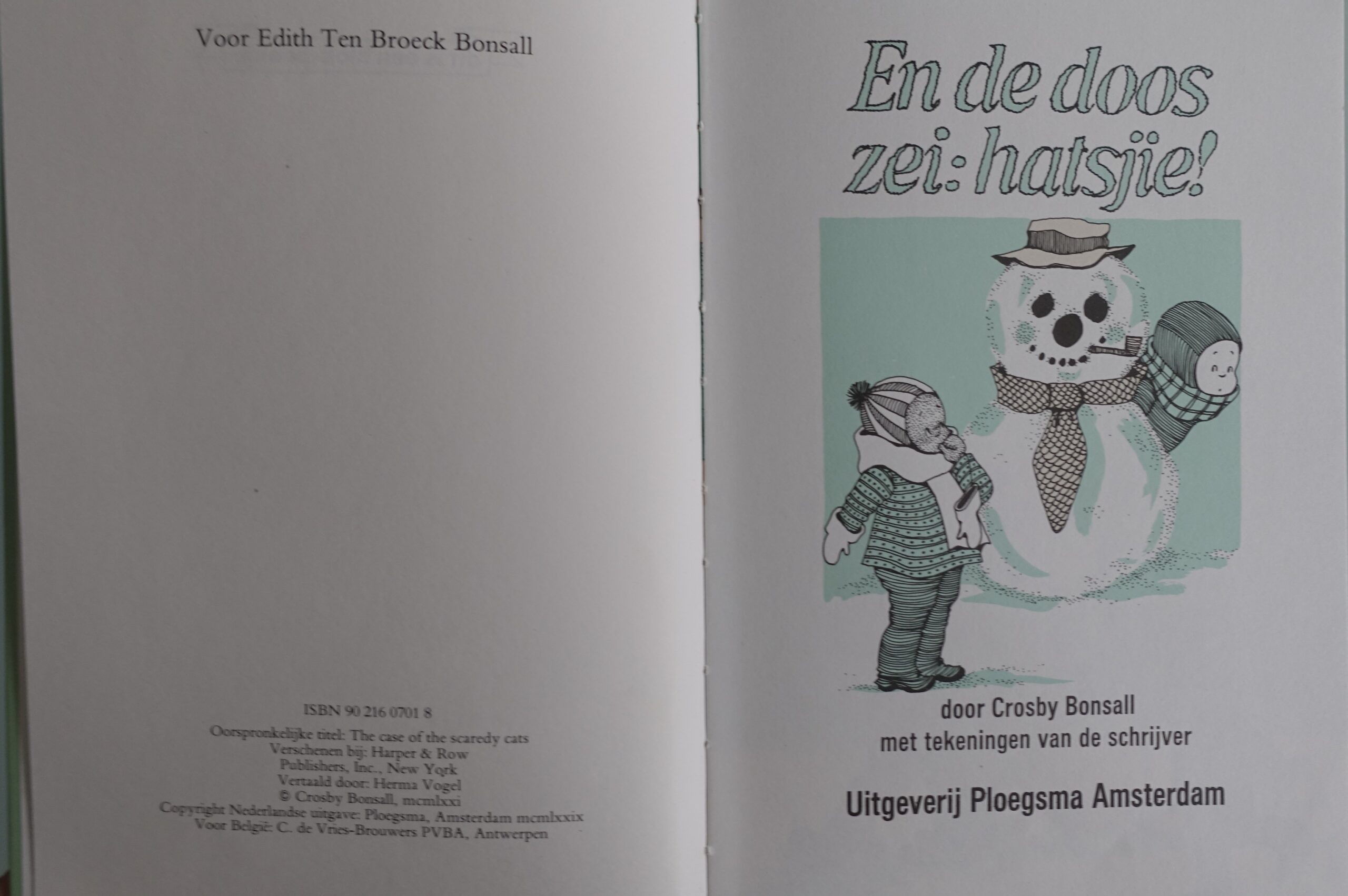 En de doos zei: hatsjie! - Crosby Bonsall - Afbeelding 2